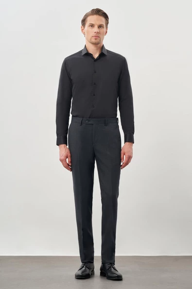 Lacivert Esnek Yandan Cepli Slim Fit Classic Pantolon 1003245209 ürün görseli 1