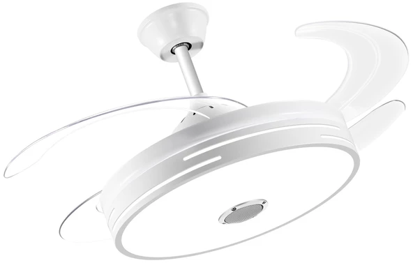 MUTLUSAN Aydınlatmalı Tavan Vantilatörü Bluetoothlu + Kumandalı ürün görseli 1