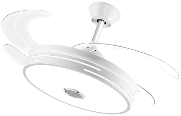 MUTLUSAN Aydınlatmalı Tavan Vantilatörü Bluetoothlu + Kumandalı - Resim 2