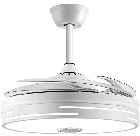 MUTLUSAN Aydınlatmalı Tavan Vantilatörü Bluetoothlu + Kumandalı - Resim 4