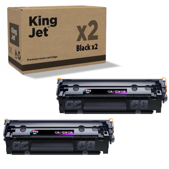 KingJET® 12A / Q2612A 2'li Paket - Hp Uyumlu Muadil Toner ürün görseli 1