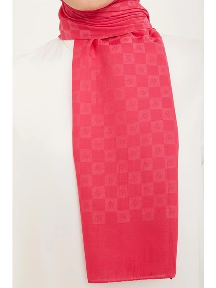 Trend P. Monogram Şal 2 65 52 Pembe - Resim 2