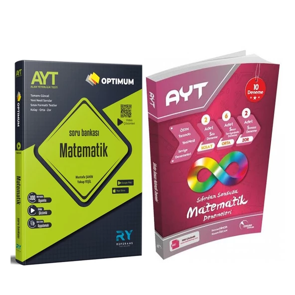 Referans AYT Matematik Soru Bankası ve Doktrin Sıfırdan Sonsuza Deneme Seti 2 Kitap ürün görseli 1