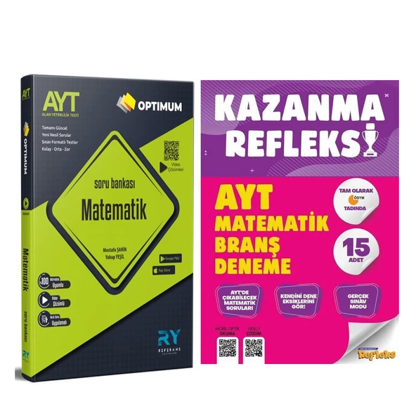 Referans AYT Matematik Soru Bankası ve Tammat Refleks Deneme Seti 2 Kitap ürün görseli 1