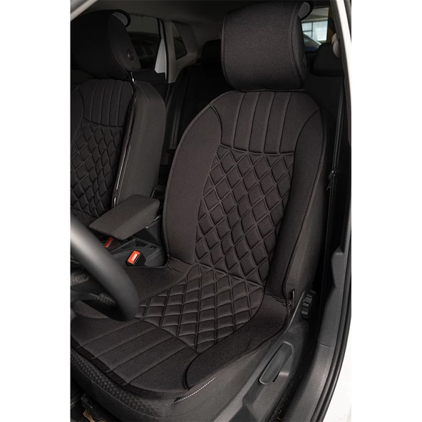 Space Elegance 2'li Koltuk Kılıfı Set Minder Siyah / KLMNY530 ürün görseli 1