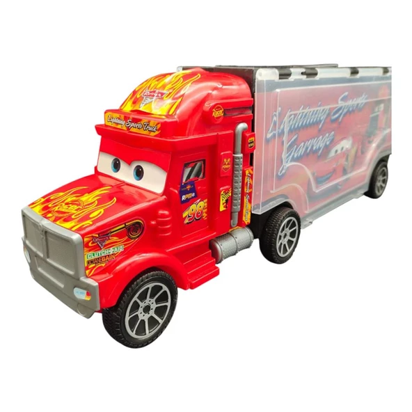 Toysan Cars 10 adet Arabalı Tırlı Garaj Seti SPR-70 ürün görseli 1