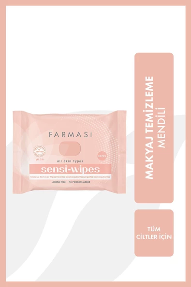 FARMASİ SENSİ WİPES MAKYAJ TEMİZLEME MENDİLİ ürün görseli 1