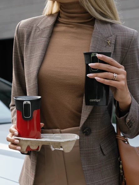 Contigo West Loop Mini Vakumlu Termos Bardak - Kırmızı - Resim 9