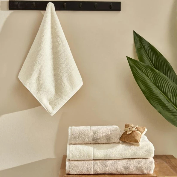 Karaca Home Doana Bej 4 Parça Hamam Seti ürün görseli 1