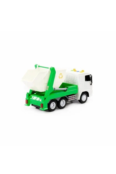 Polesie 96326 / CİTY-2 SÜRTMELİ KONTEYNER TAŞIYICI (IŞIKLI VE SESLİ) (BEYAZ KABİN) (KUTUDA) ürün görseli 1