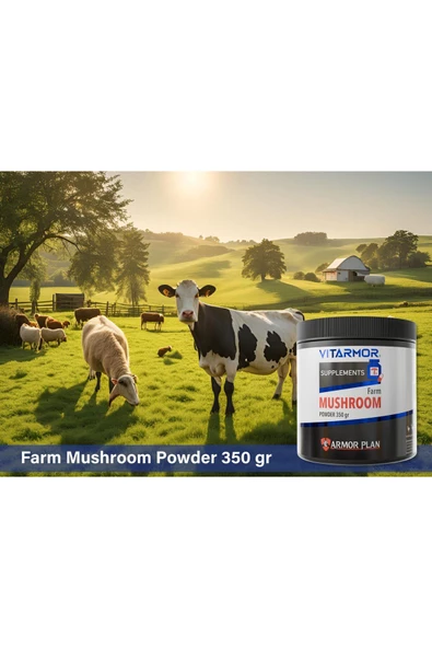 VITARMOR SUPPLEMENTS Farm Mushroom Powder 350 Gr - Resim 2