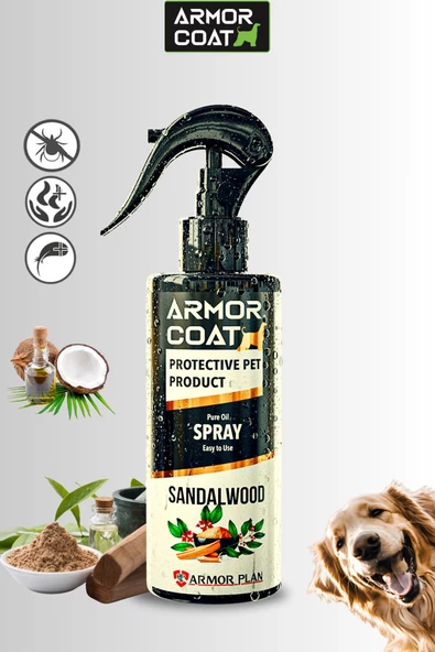 ARMOR COAT Köpek Bakım Spreyi Sandal Ağacı Kokulu 200 ml ürün görseli 1