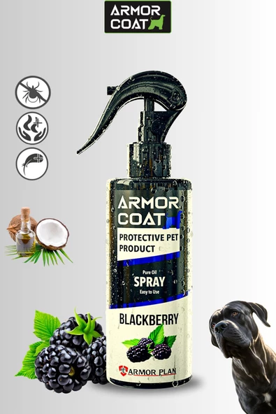 ARMOR COAT Köpek Bakım Spreyi Böğürtlen Kokulu 200 ml ürün görseli 1