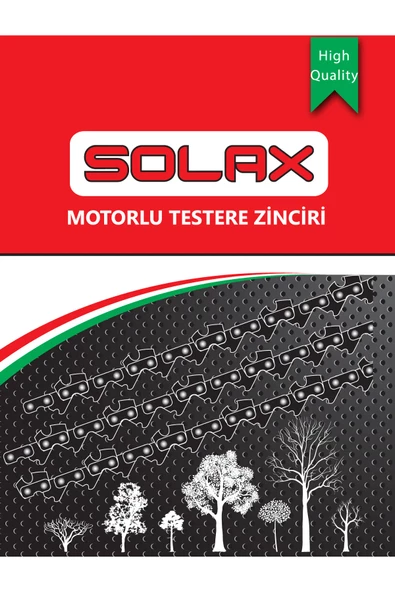 SOLAX HR2501 Dal Budama Testere Zinciri 3/8 22 Diş Köşeli 1.3mm ürün görseli 1