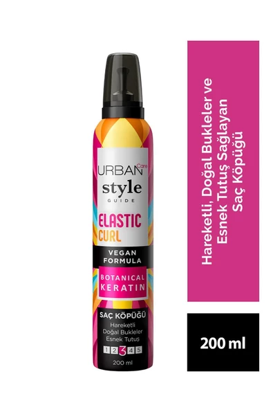 Style Guide Elastic Curl Doğal Görünüm Sağlayan Saç Köpüğü-esnek Tutuş-vegan -200 ml ürün görseli 1