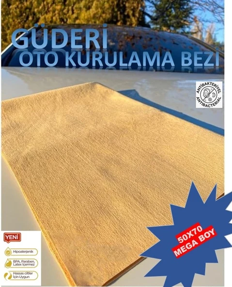 3 Adet Araç Kurulama Mikrofiber Güderi Mega Boy 50x70 Cm - Resim 2