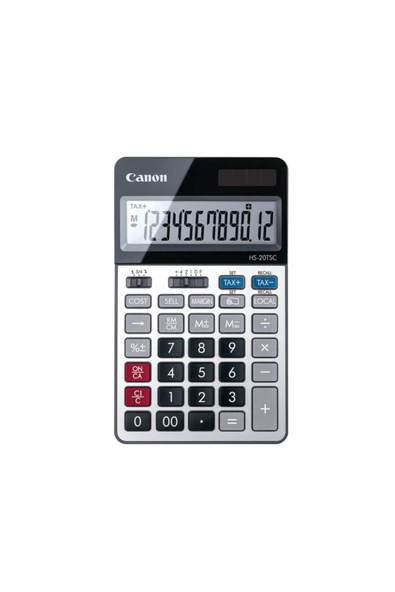 Canon HS-20TSC 12 Haneli Masaüstü Hesap Makinesi Vergi Hesaplamalı Finansal Hesap Makinesi ürün görseli 1