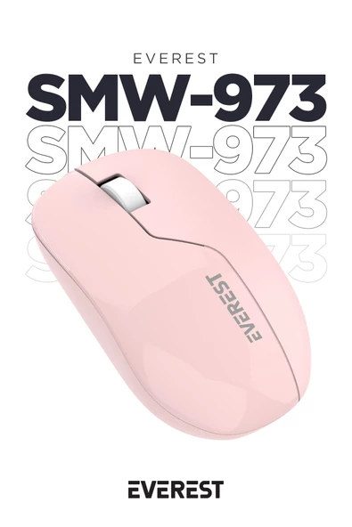 Everest SMW-973 Usb Pembe 2.4Ghz Kablosuz Mouse ürün görseli 1
