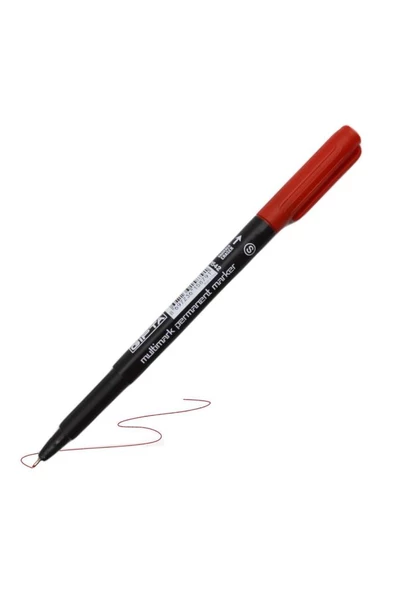 Gıpta Markör Asetat Kalemi S Kırmızı 4-F154200-5001 ürün görseli 1