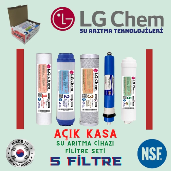 LG Chem AÇIK KASA SU ARITMA CİHAZI 5 FİLTRELİ SET ürün görseli 1