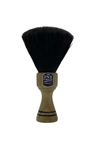 FNX Barber Ahşap Saplı Profesyonel Ense Fırçası Siyah Fırçalı ürün görseli 1