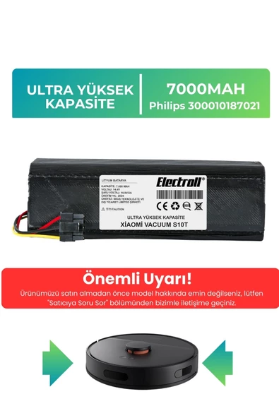 Philips 300010187021 Robot Süpürge Bataryası (ULTRA YÜKSEK KAPASİTE) 7000MAH Robot Süpürge Batarya ürün görseli 1
