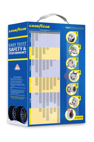 205/55 R16 Uyumlu Medium 16''inch Kar Çorabı (hediyeli) - Resim 2