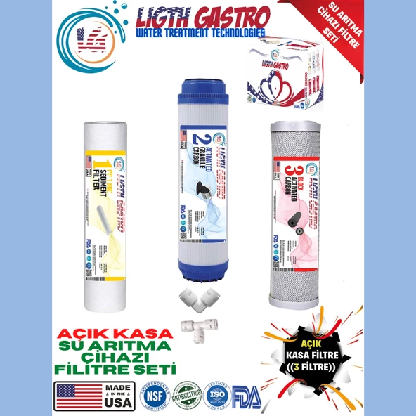 LİGHT GASTRO AÇIK KASA 3 ÖN FİLTRE SETİ ürün görseli 1