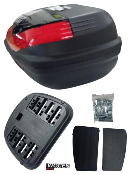50 L WOGEN TOPCASE - BASIC - SİYAH - Resim 2