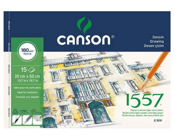 Canson 180 Gram Resim Defteri 15 Yaprak (35X50) ürün görseli 1