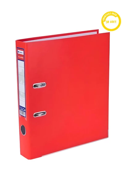 Tigra Classic Plastik Klasör 30'lu Koli Dar Ofis Büro Klasörü ürün görseli 1