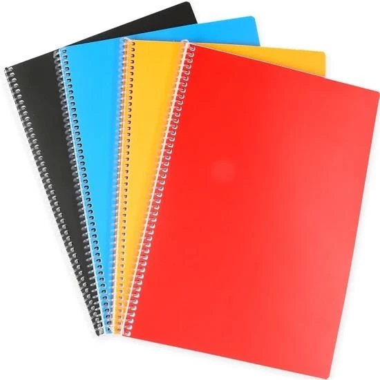 A4  120 Yaprak PP Kapak Spralli Kareli Defter (1Adet) ürün görseli 1