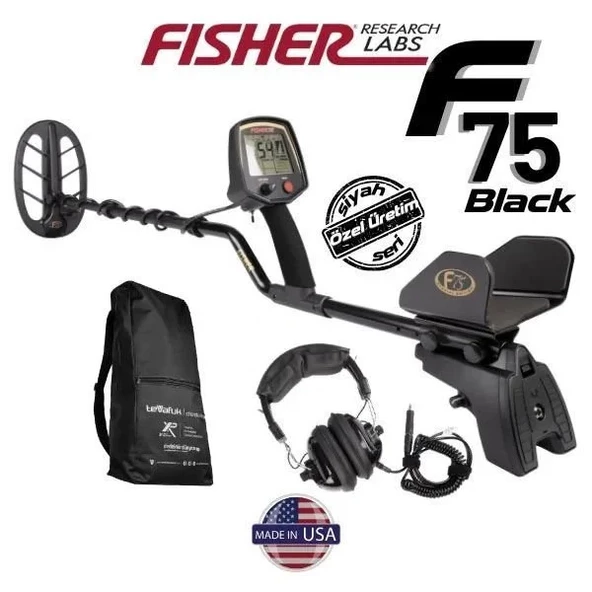 FISHER F75 BLACK DEFİNE DEDEKTÖR - 28cm DD Başlık İle ürün görseli 1