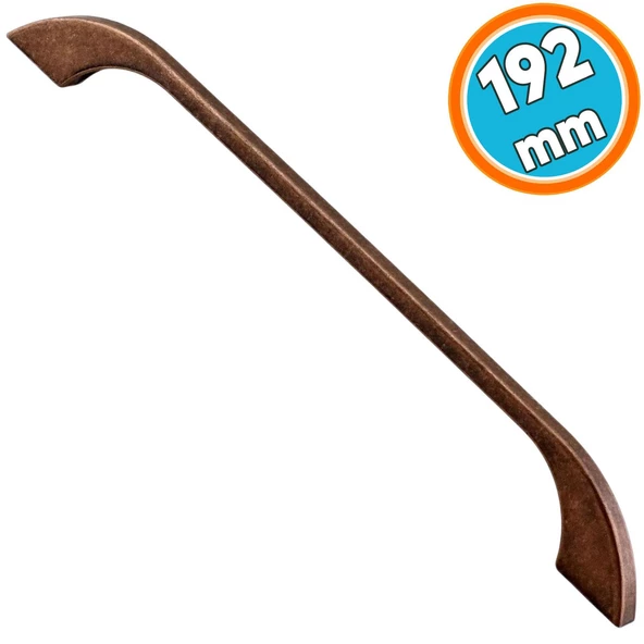 Eskitme Antik Bakır Metal Mobilya Mutfak Dolabı Dolap Kulpu Kulbu Kulpları 192 mm - 192.2 cm ürün görseli 1