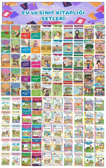 1.Sınıf Ev ve Sınıf Kitaplığı İçin Muhteşem 100 lü Kitap Seti ürün görseli 1