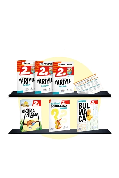 Öğretmen Evde Yayınları 2. Sınıf Yarıyıl Tatil Seti ürün görseli 1