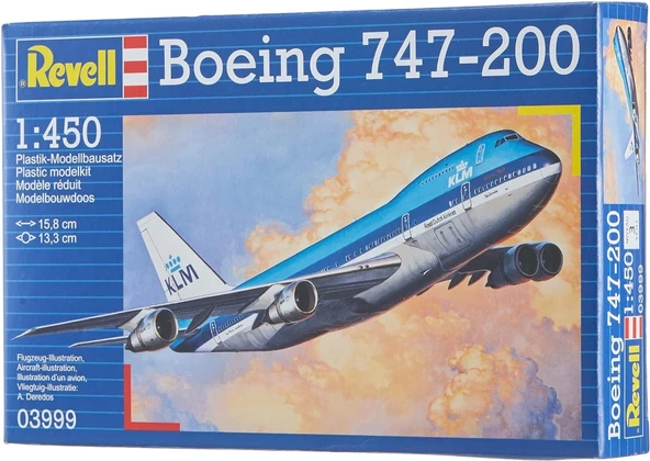 Revell Model Kit Boeing 747-200 1:450 3999 ürün görseli 1