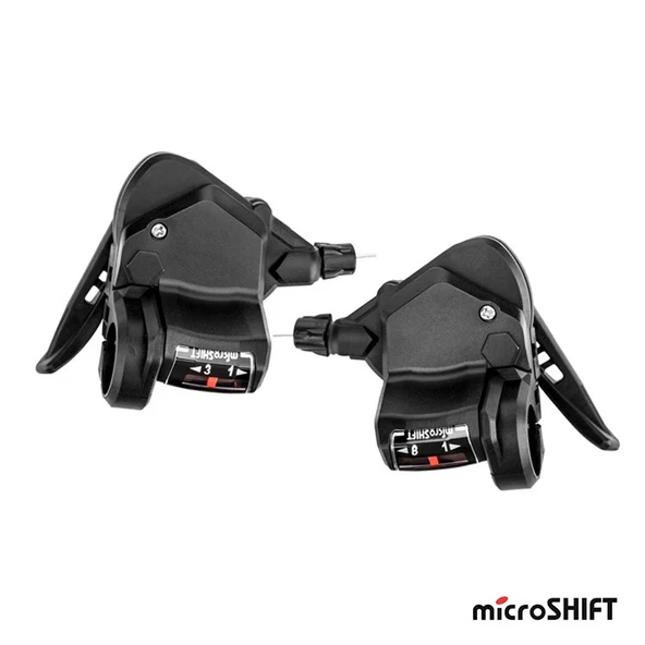 Vites Kolu - Microshift TS38-8, 3x8 siyah Takım ürün görseli 1