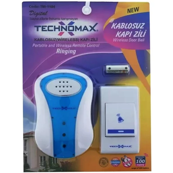 24 Melodili Kablosuz Wireless Kapı Zili ürün görseli 1