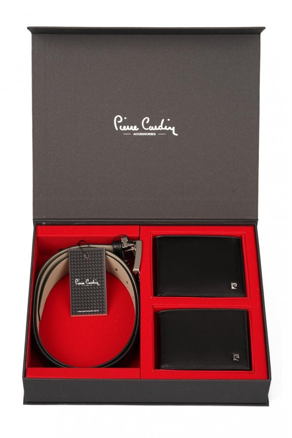 Pierre Cardin Erkek Deri Cüzdan Kemer Kartlık Set Kutuda ürün görseli 1
