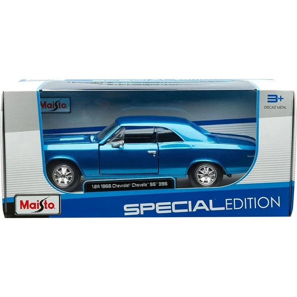 Maisto 1:24 1966 Chevrolet Chevelle Ss 396 Mavi ürün görseli 1