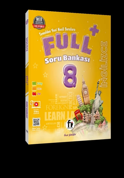 8. Sınıf İngilizce FULL Soru Bankası Fi Yayınları ürün görseli 1