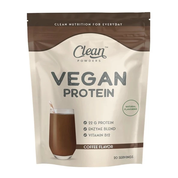 Clean Powders Vegan Protein 600 Gr Kahve ürün görseli 1