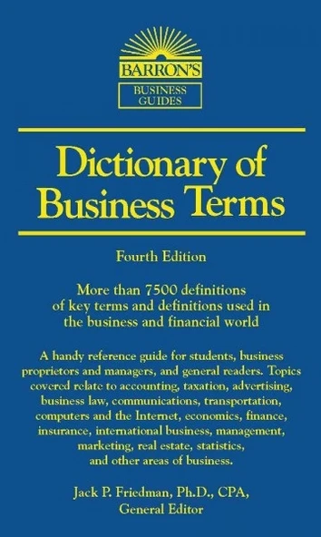 BARRONS DICTIONARY OF BUSINESS TERMS ürün görseli 1