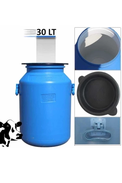 30 Lt Litre Varil Süt Güğümü Içi Beyaz Bidon ürün görseli 1