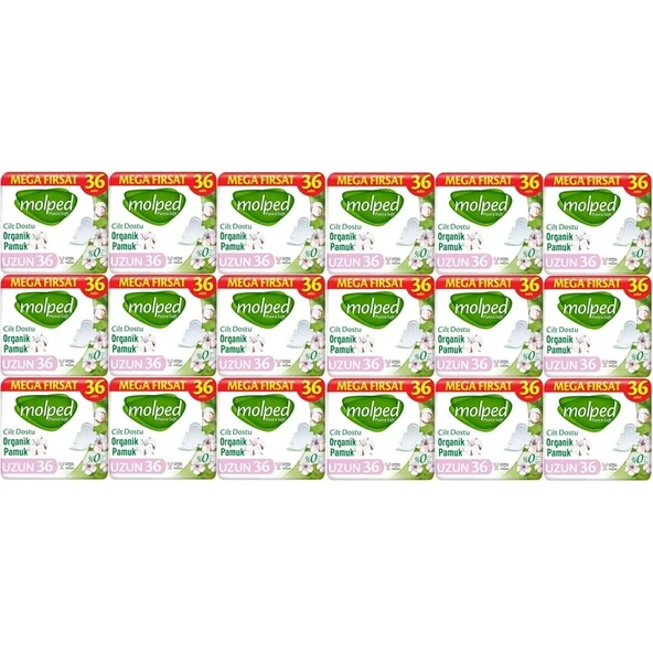 Molped Pure&Soft Hijyenik Ped Uzun 648 (18PK*36) Adet Mega Pk ürün görseli 1