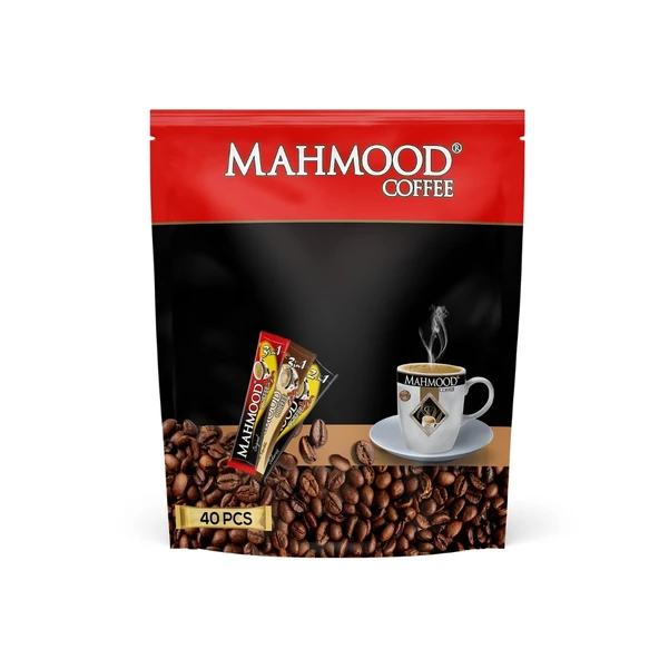 Mahmood Coffee 3ü1 Arada Sütlü Köpüklü 40x10gr Mini Küçük Boy Ikramlık Otobüs Hazır Kahve ürün görseli 1