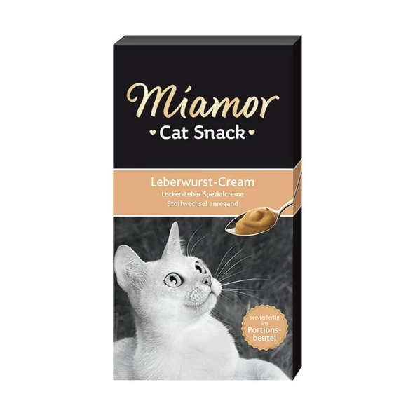 Miamor Cream Ciğerli Sıvı Kedi Ödül Maması 15 Gr 6 Lı ürün görseli 1