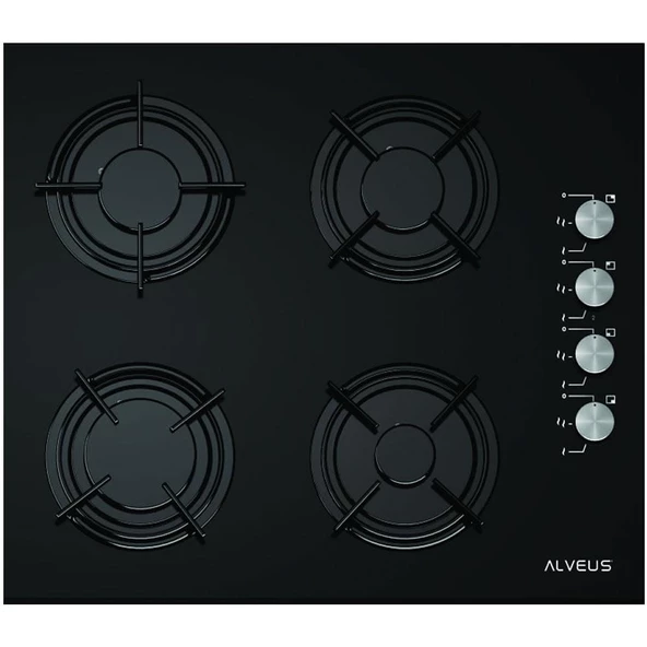 Alveus 6 Program Dijital Turbo Ankastre Cam Set - Siyah - Resim 3