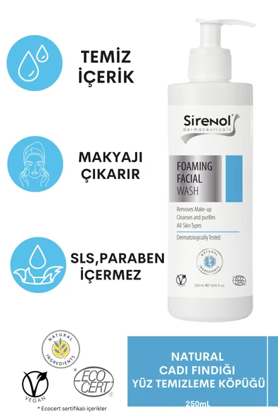 Sirenol Natural Cadı Fındığı Yüz Temizleme Köpüğü ürün görseli 1